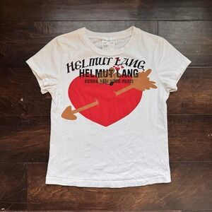 Helmut Lang Archive Rare Heart Arrow Graphic Tee Women's Small Men's XS